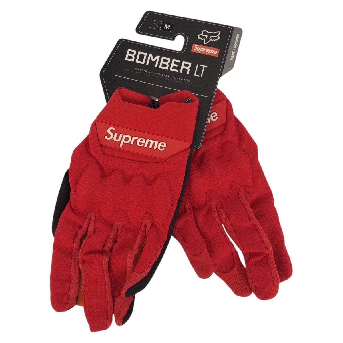 超美品 Supreme シュプリーム フォックス レーシング レーシングボマー LT レッド ブラック 黒 ナイロン ポリエステル/ グローブ 手袋 603626 【中古】