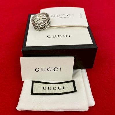 GUCCI グッチ スクエア G アラベスク シルバー925 リング・指輪 18号 シルバー
72174