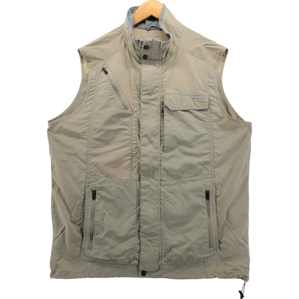 古着 コロンビア Columbia OMNI-SHADE リップストップ ナイロンベスト メンズXL相当/eaa552393