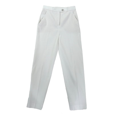 極美品 シャネル パンツ ホワイト レディース 36 P63228V38920