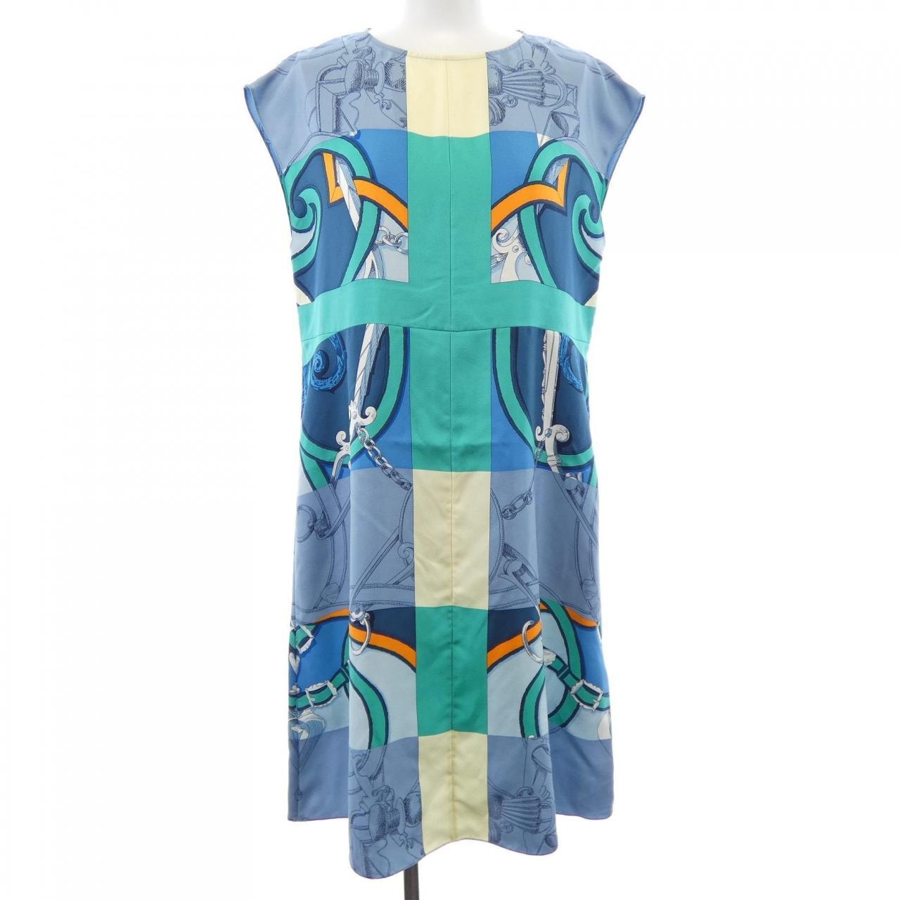 エルメス HERMES L'INSTRUCTION DU ROY ZOOM *16-7356 ツイルレーヌ ワンピース