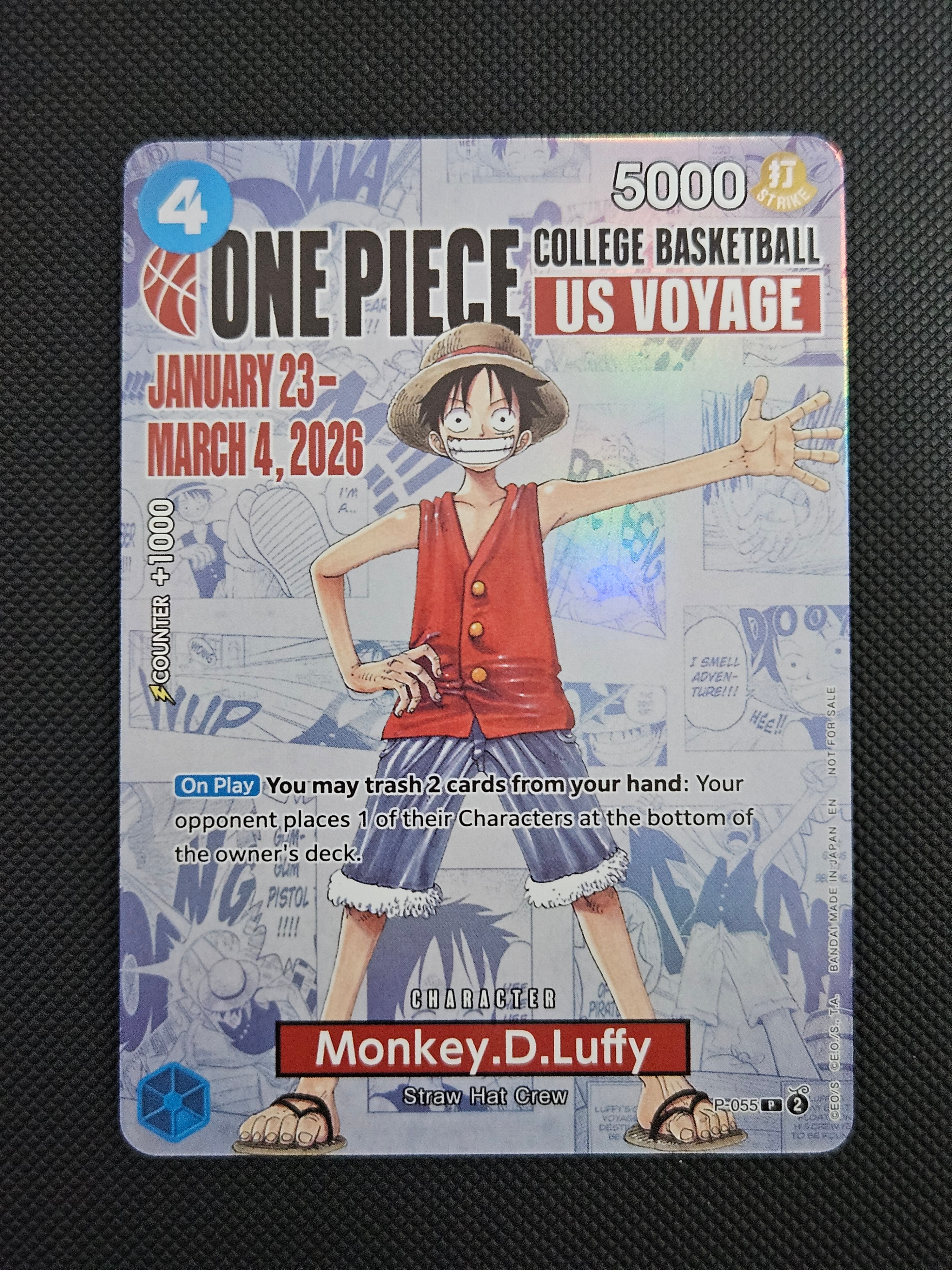 状態A】モンキー・D・ルフィ：P (開封済) [P-055]【英語版