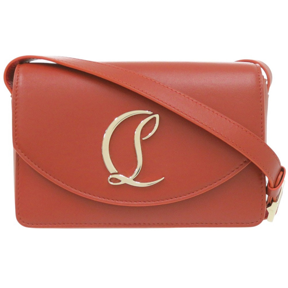クリスチャンルブタン Loubi54 レザー レッド