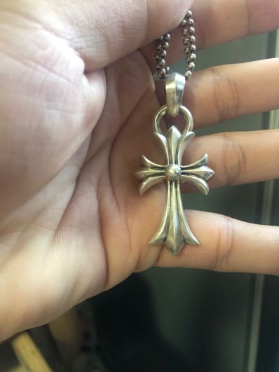 Chrome Hearts CH Cross Pendant Small / Plain Bail "Silver"
