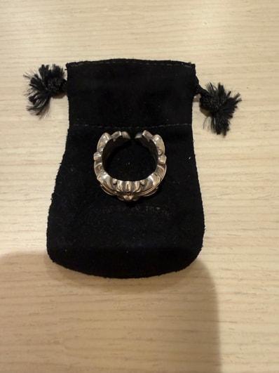 Chrome Hearts Double Floral Cross Ring "Silver"