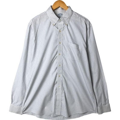 古着 ブルックスブラザーズ Brooks Brothers Est.1818 CLASSIC 長袖 ボタンダウンチェックシャツ メンズXL相当/eaa544732