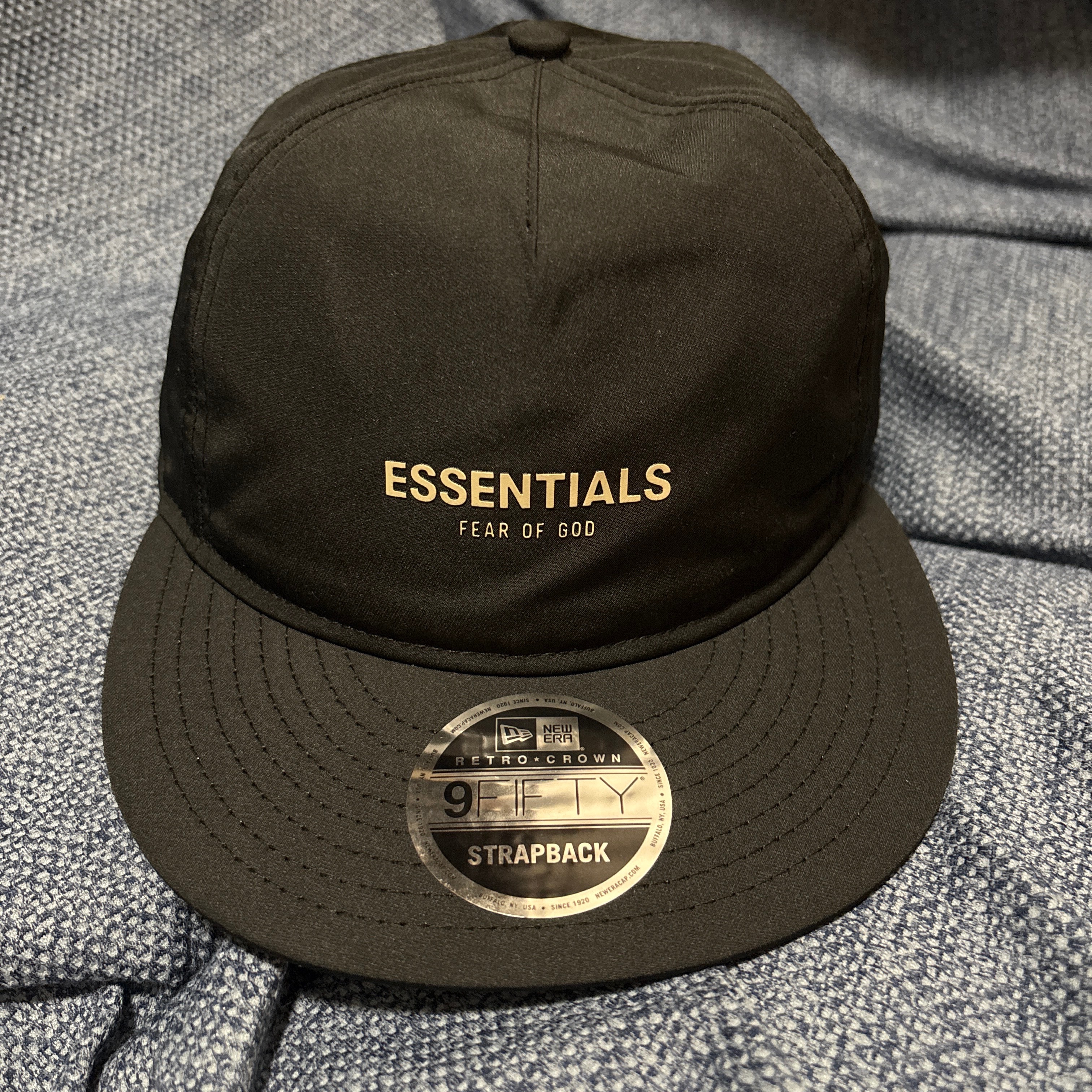 FEAR OF GOD ESSENTIALS NEW ERA RC 9FIFTY CAP "Black"