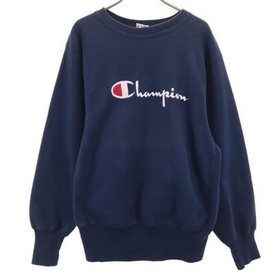 Champion チャンピオン 80s USA製 ヴィンテージ トリコタグ 2枚タグ 長袖 リバースウィーブ スウェット トレーナー M ネイビー