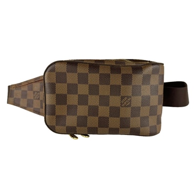 ルイ ヴィトン LOUIS VUITTON ボディバッグ ダミエ ジェロニモス ダミエキャンバス ブラウン ゴールド メンズ N51994【中古】 z9995
