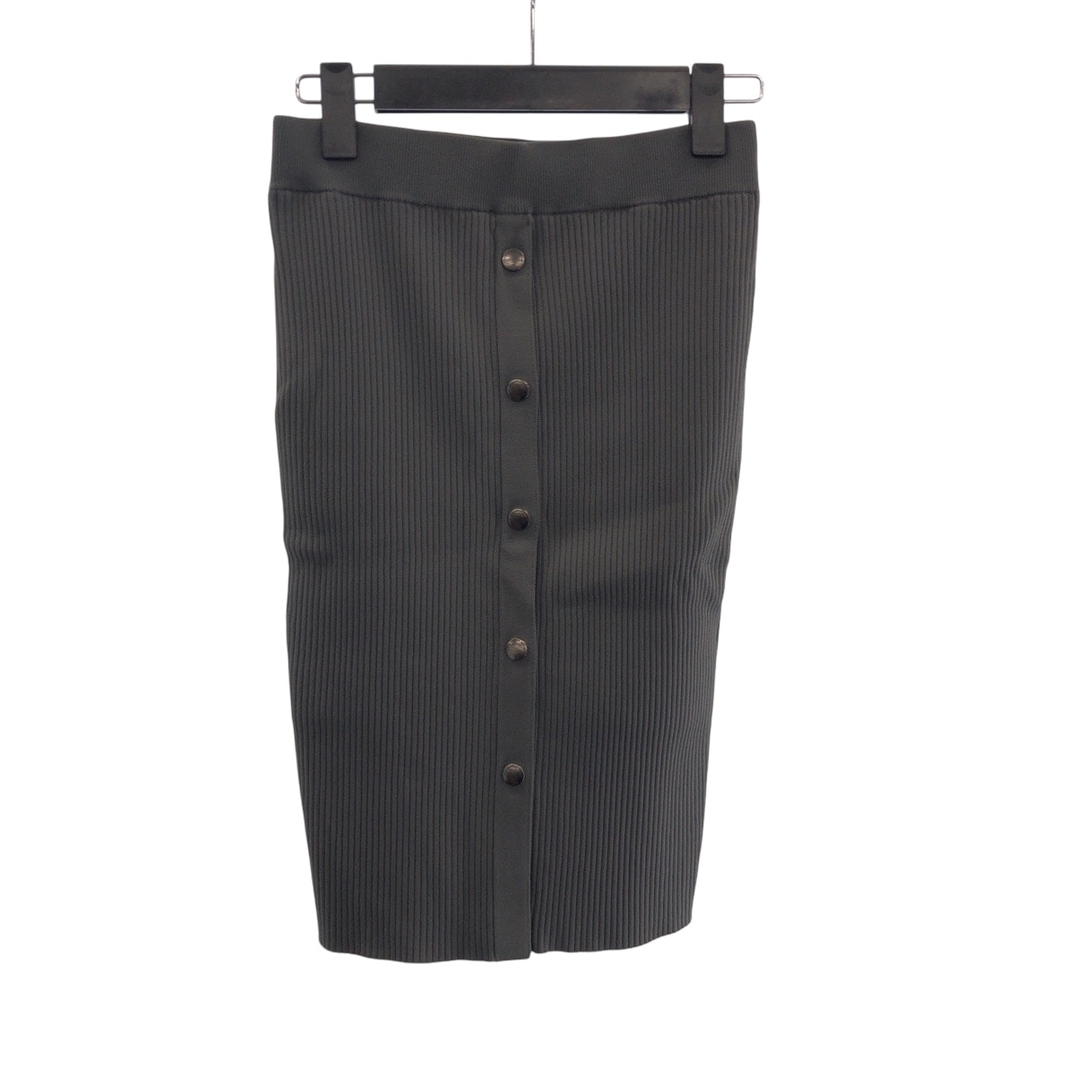 美品 Alexander Wang アレキサンダーワン サイズXS グレー シルバー金具 レーヨン スカート プリーツスカート 602031 【中古】
