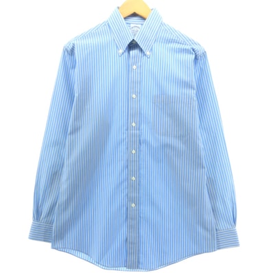 古着 ブルックスブラザーズ Brooks Brothers Est.1818 長袖 ボタンダウンストライプシャツ メンズM相当/eaa544964