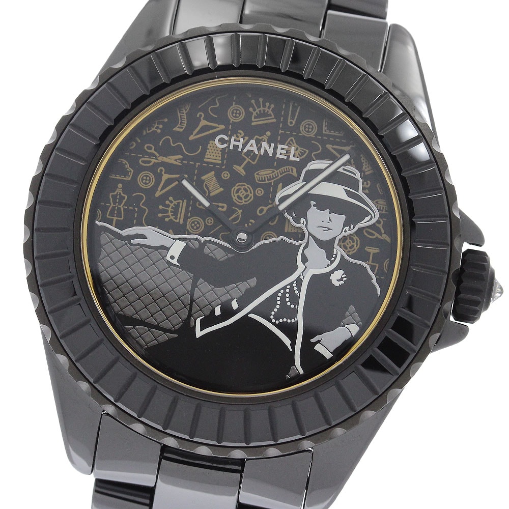 ☆極美品 シャネル マドモアゼル J12 クチュール メンズ 【中古】