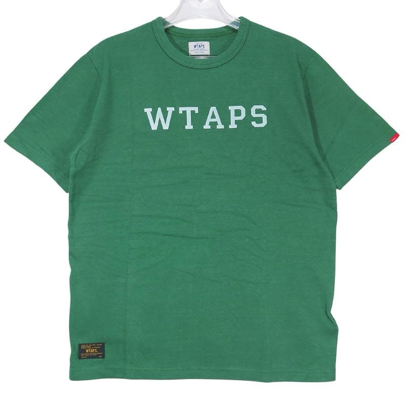 新品 WTAPS ダブルタップス 13SS DESIGN S/S/TEE.ECR 131ATDT-CSM14 デザイン ショートスリーブ クルーネック Tシャツ グリーン カットソー 半袖 サイズL