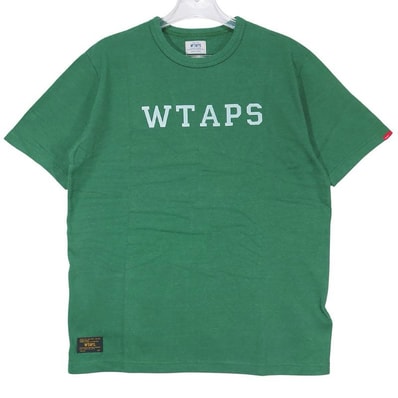 新品 WTAPS ダブルタップス 13SS DESIGN S/S/TEE.ECR 131ATDT-CSM14 デザイン ショートスリーブ クルーネック Tシャツ グリーン カットソー 半袖 サイズL