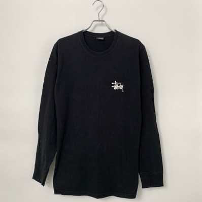 Stussy Logo LS Tee "Navy"