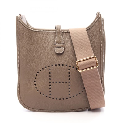 エルメス HERMES エヴリン3 23 エトゥープ ショルダーバッグ バッグ トリヨンクレマンス トリヨンクレマンス レディース グレー系 【中古】