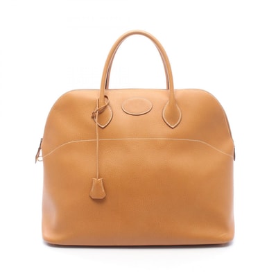 エルメス HERMES ボリード45 ナチュラル ハンドバッグ バッグ レザー アルデンヌ ナチュラル ○V刻印(1992年製造) レディース ブラウン系 【中古】