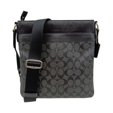 ◎◎COACH コーチ シグネチャー チャールズ クロスボディ ショルダーバッグ F54781 ブラック