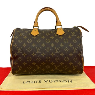 LOUIS VUITTON ルイヴィトン スピーディ 30 モノグラム PVC レザー ハンドバッグ ブラウン
19184