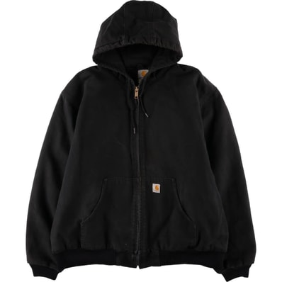 古着 カーハート Carhartt アクティブジャケット 中綿入り ダックフルジップパーカー メンズXXL相当/eaa587886