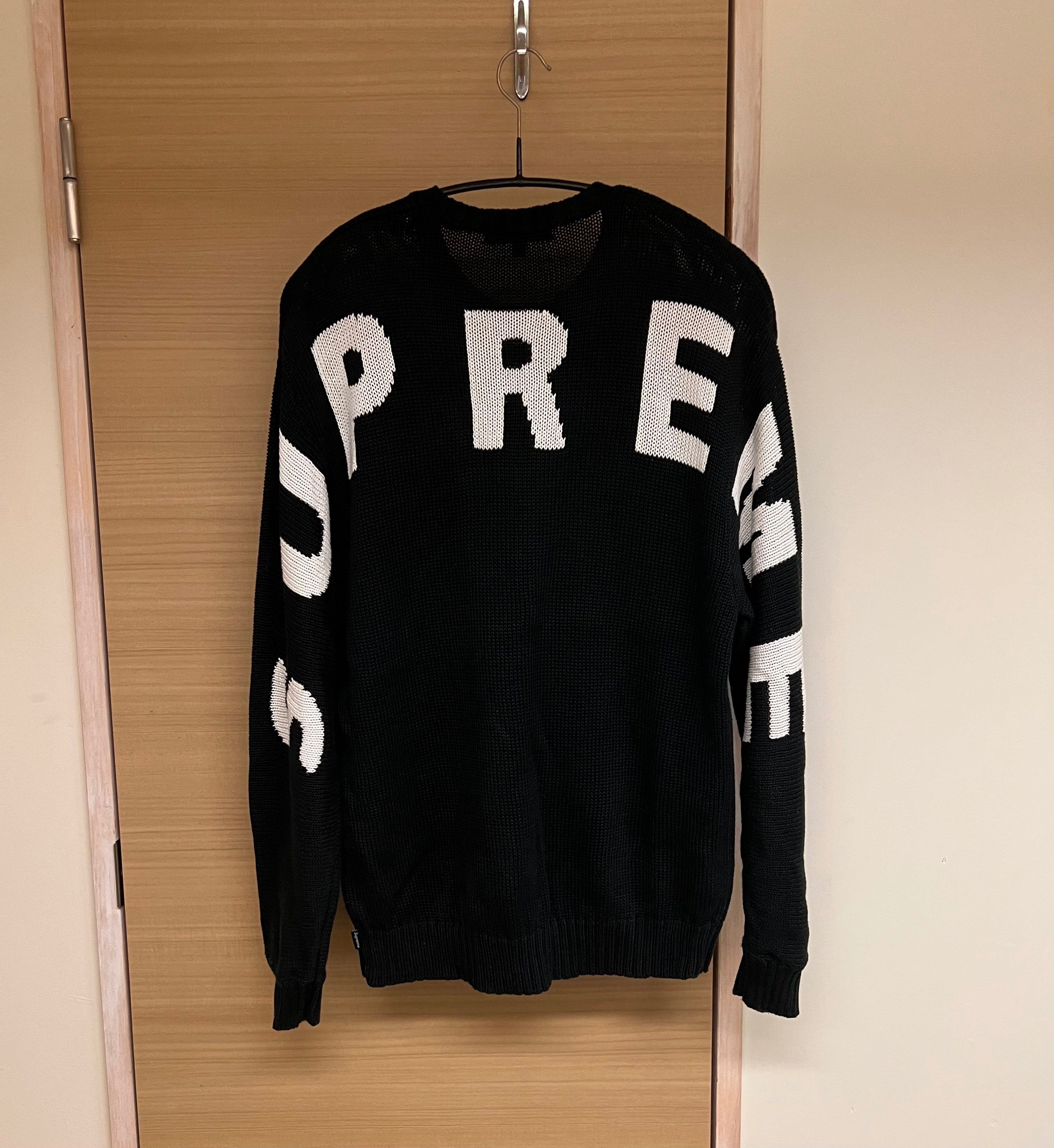 Supreme Back Logo Sweater "Black"