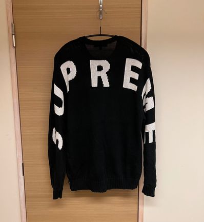 Supreme Back Logo Sweater "Black"