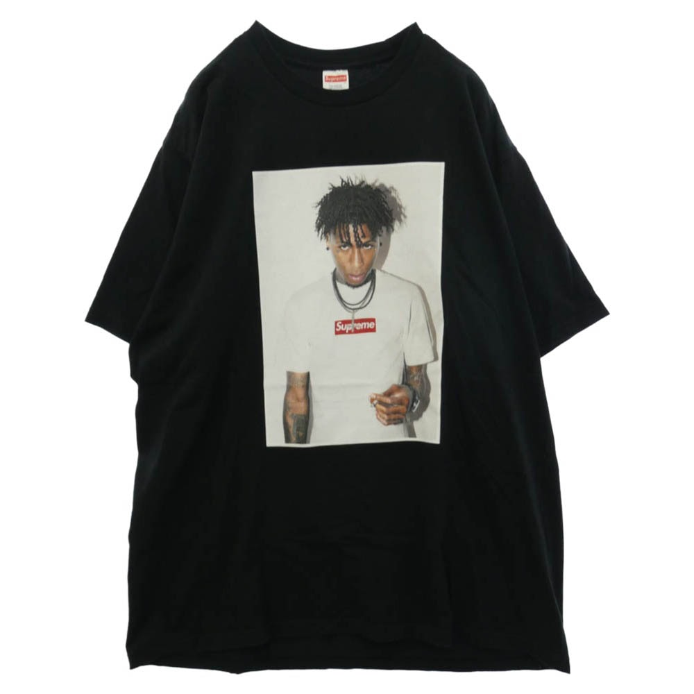 Supreme シュプリーム 23AW NBA Youngboy Tee エヌビーエー ヤングボーイ フォトプリント Tシャツ 半袖 カットソー ブラック系 XL【中古】