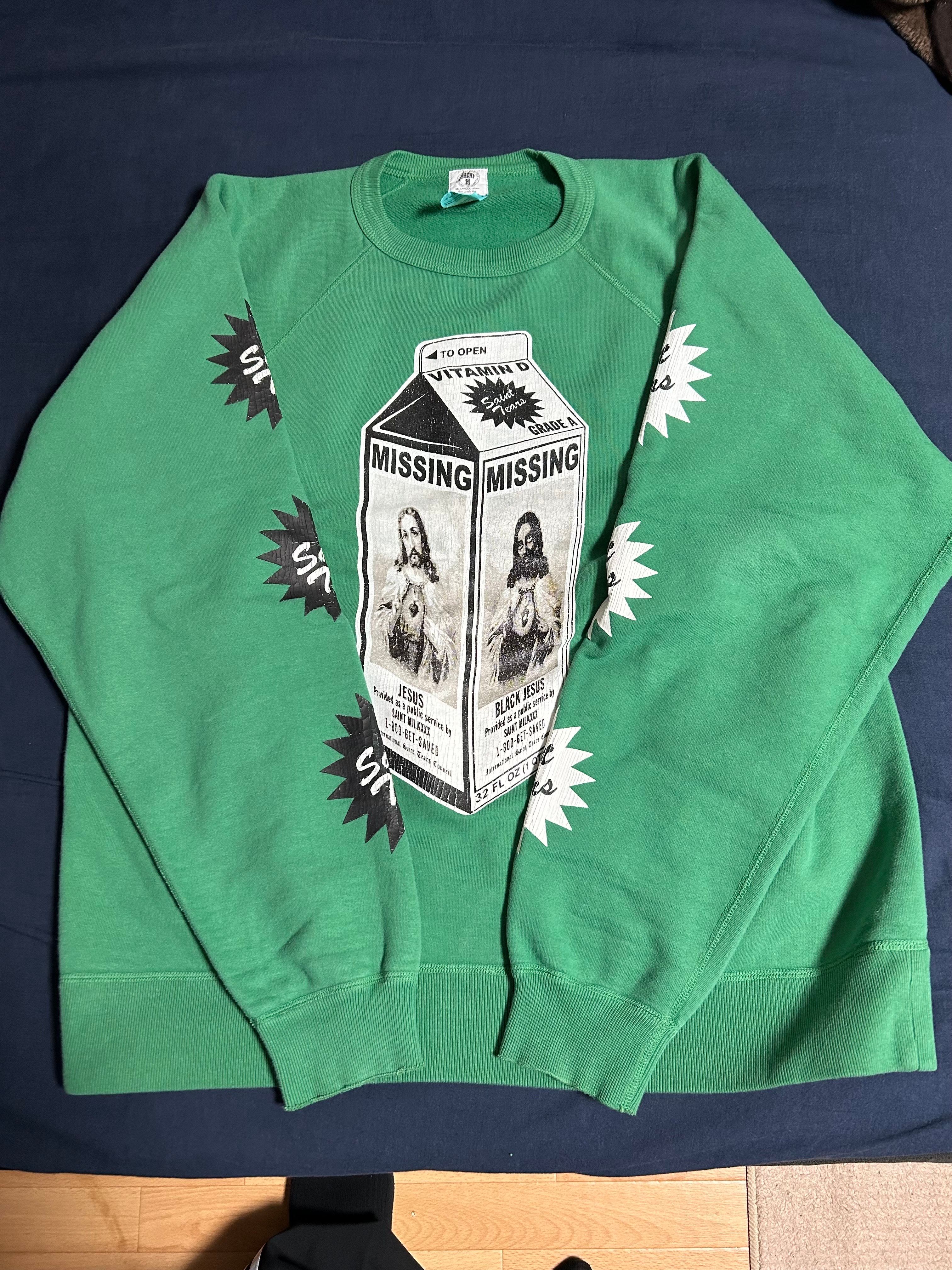 SAINT Mxxxxxx × DENIM TEARS SWT SH/ON THE MLK CTN "Green"