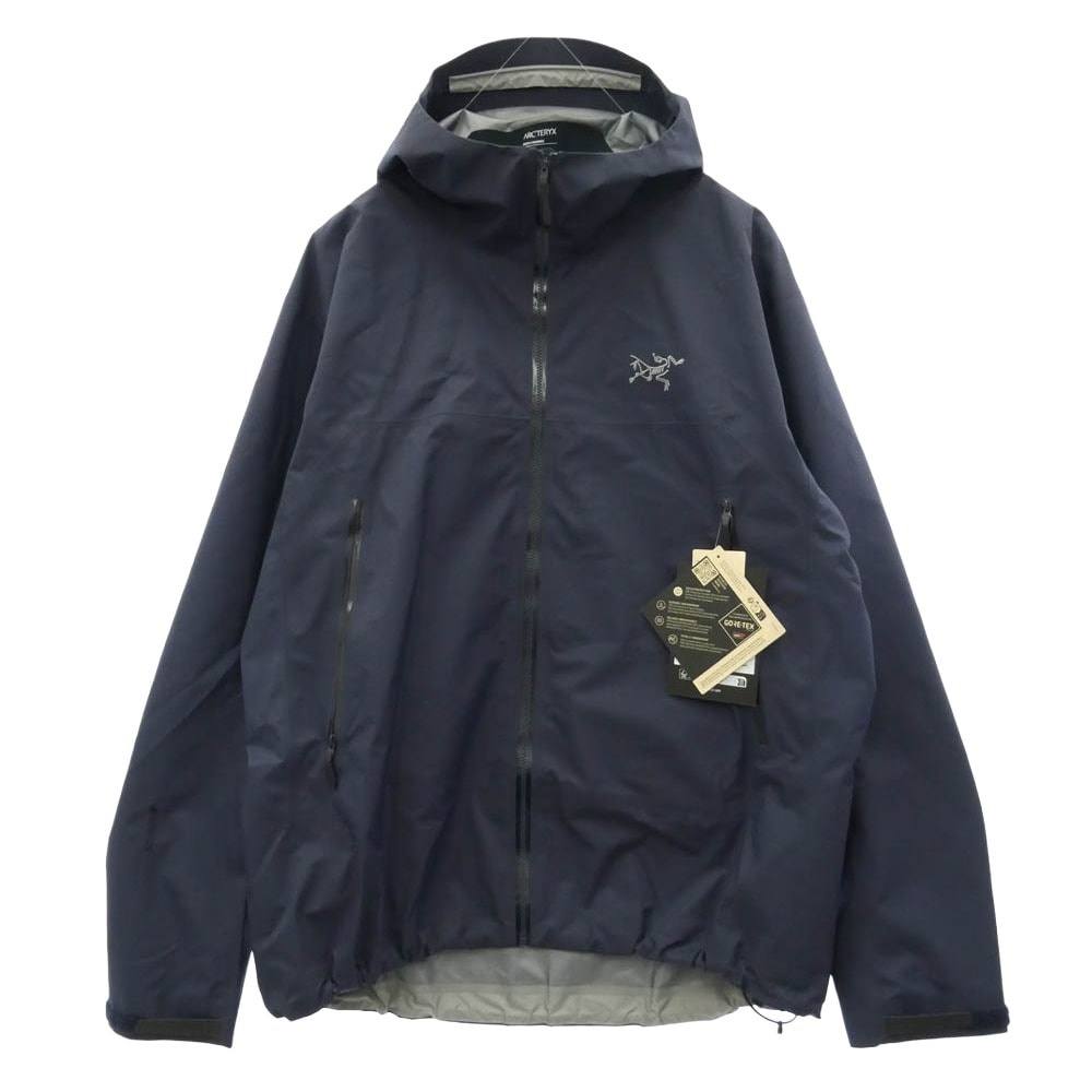 ARC'TERYX アークテリクス X00000772601 Beta Jacket ベータ ジャケット ハードシェル レインジャケット 刺繍ロゴ ダークネイビー系 XL【美品】【中古】