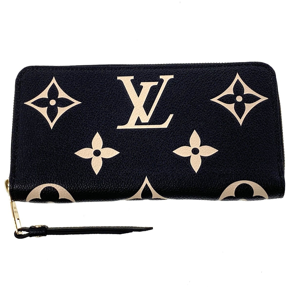 LOUIS VUITTON ルイ・ヴィトン ジッピーウォレット 長財布 M80481 レザー ブラック レディース【中古】