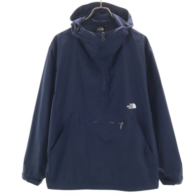THE NORTH FACE ノースフェイス コンパクト アノラックパーカー XL ネイビー NP21735 アウトドア 収納袋付き