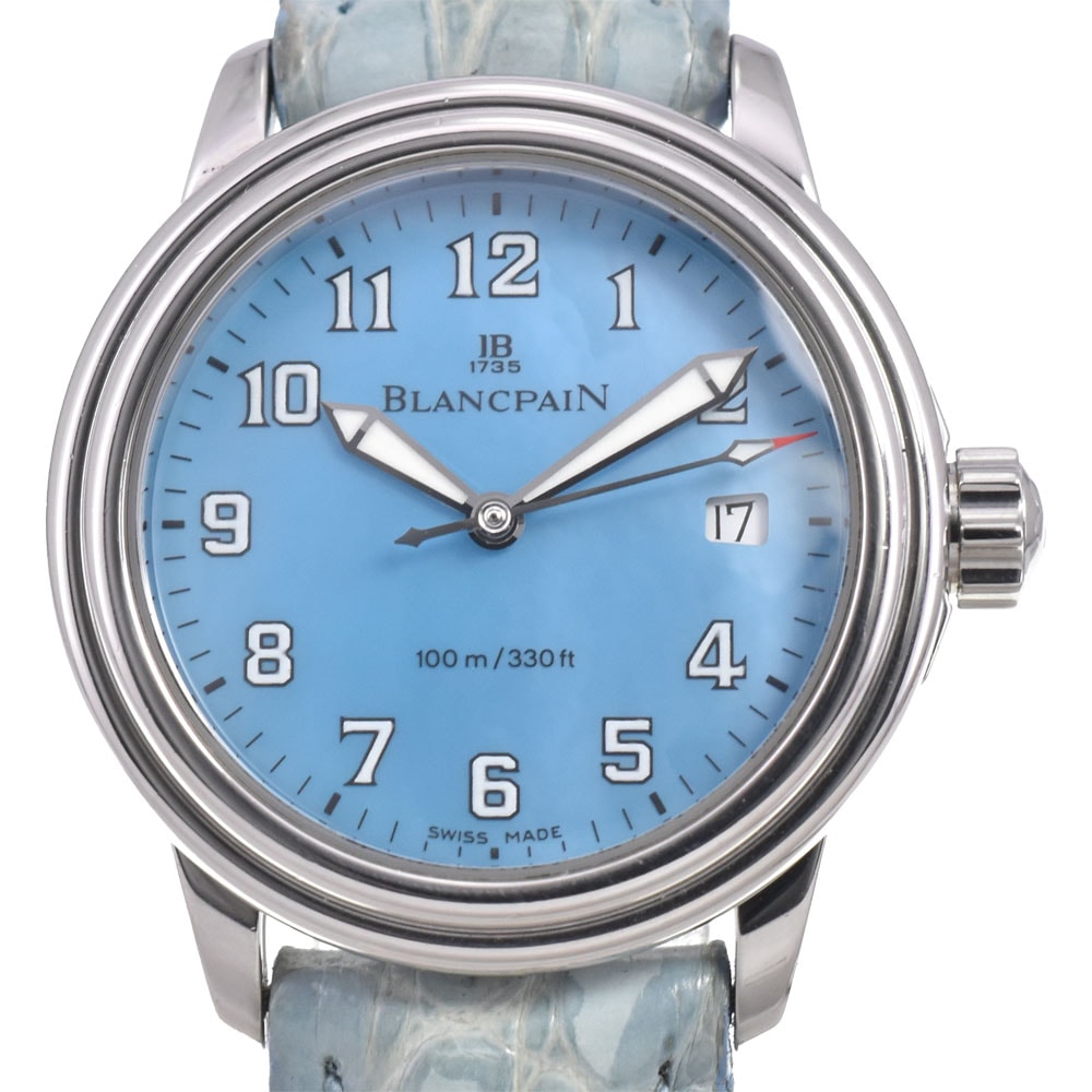 ブランパン Blancpain B2102 レマン ブルーシェル 自動巻き レディース 良品 R#146457