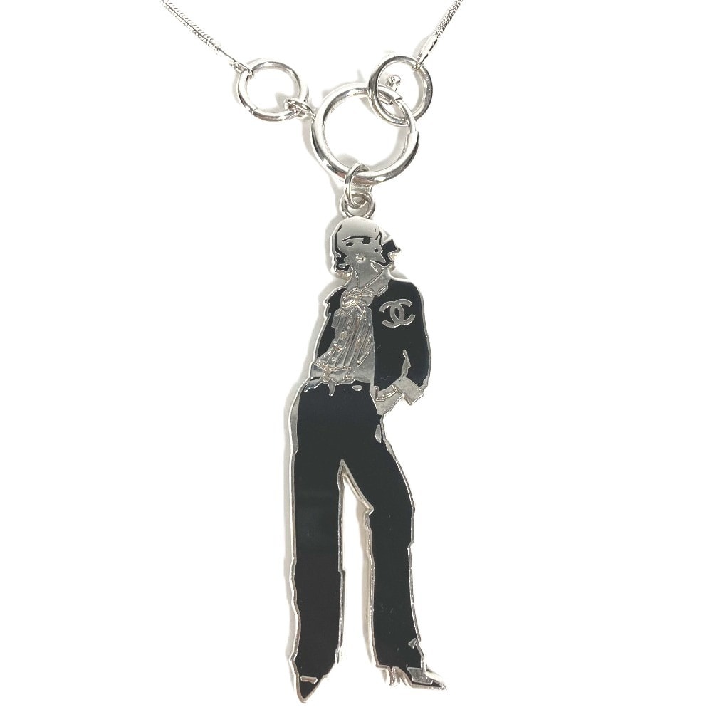 シャネル CHANEL マドモアゼル CC ココマーク 03P アクセサリー ネックレス メタル ブラック