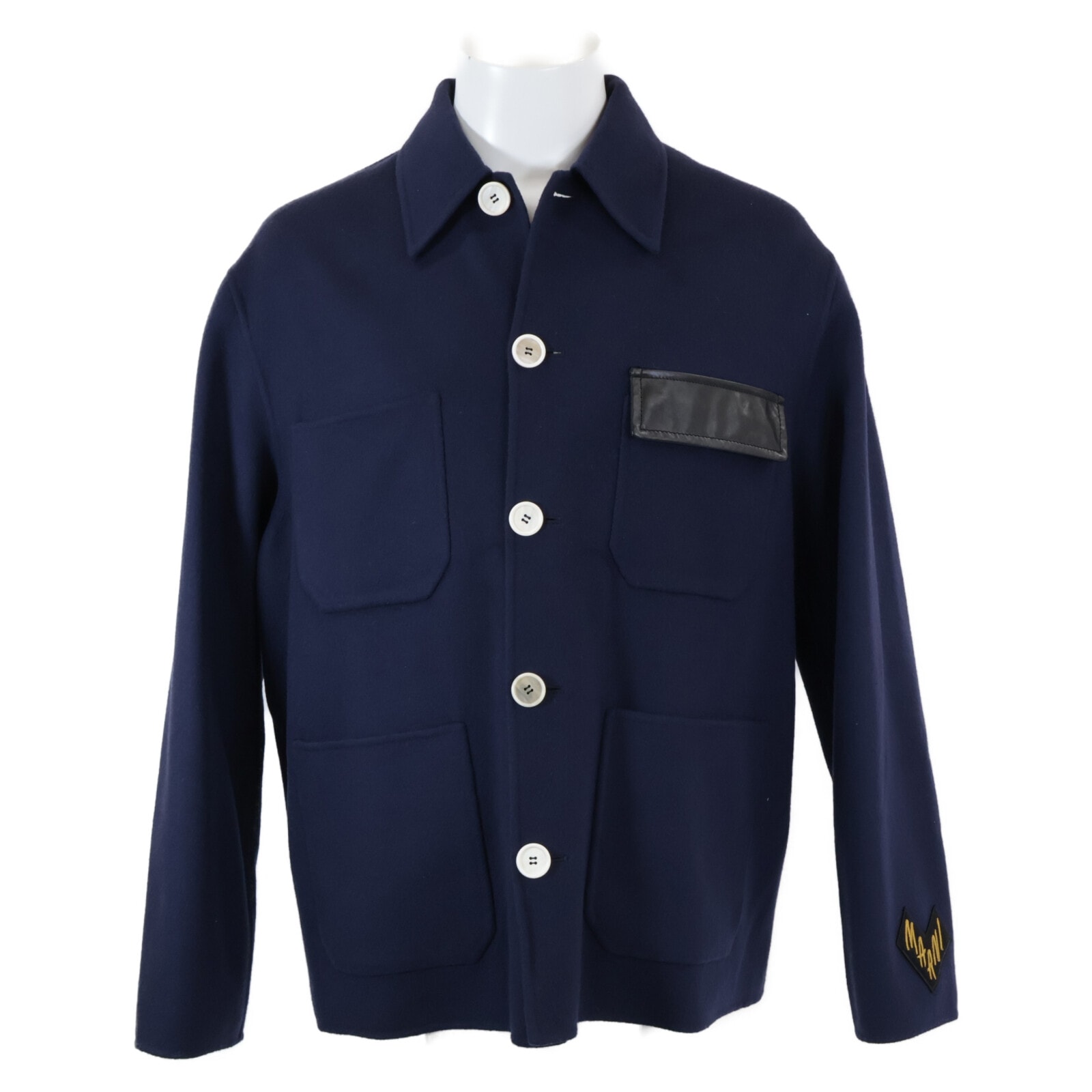 マルニ 【美品/国内正規】GUMU0090KN UTW982 ウールxカシミヤ カバーオール/ 44