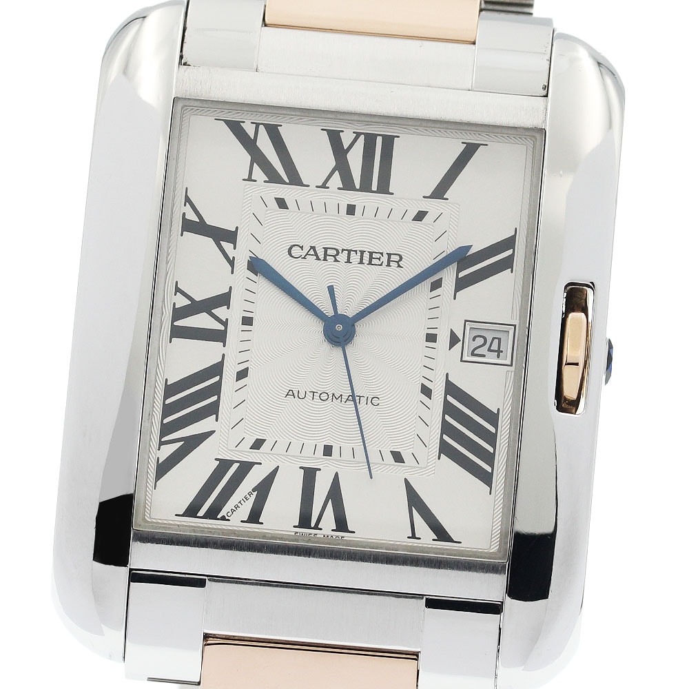 カルティエ タンクアングレースXL W5310006 メンズ 【中古】