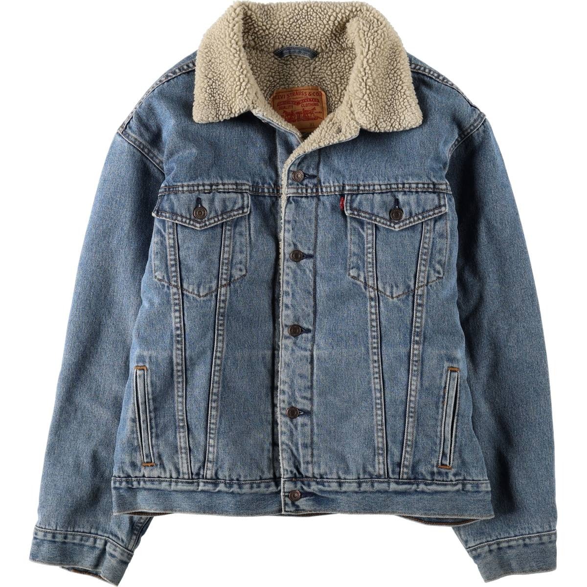 古着 リーバイス Levi's 70520 中綿入り デニムボアジャケット メンズXL相当/eaa673751