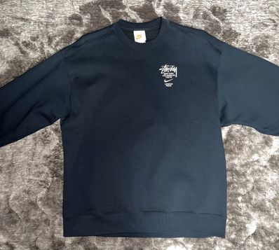 Nike x Stussy International Crewneck Sweatshirt (US Size) "Black" DC4198-010