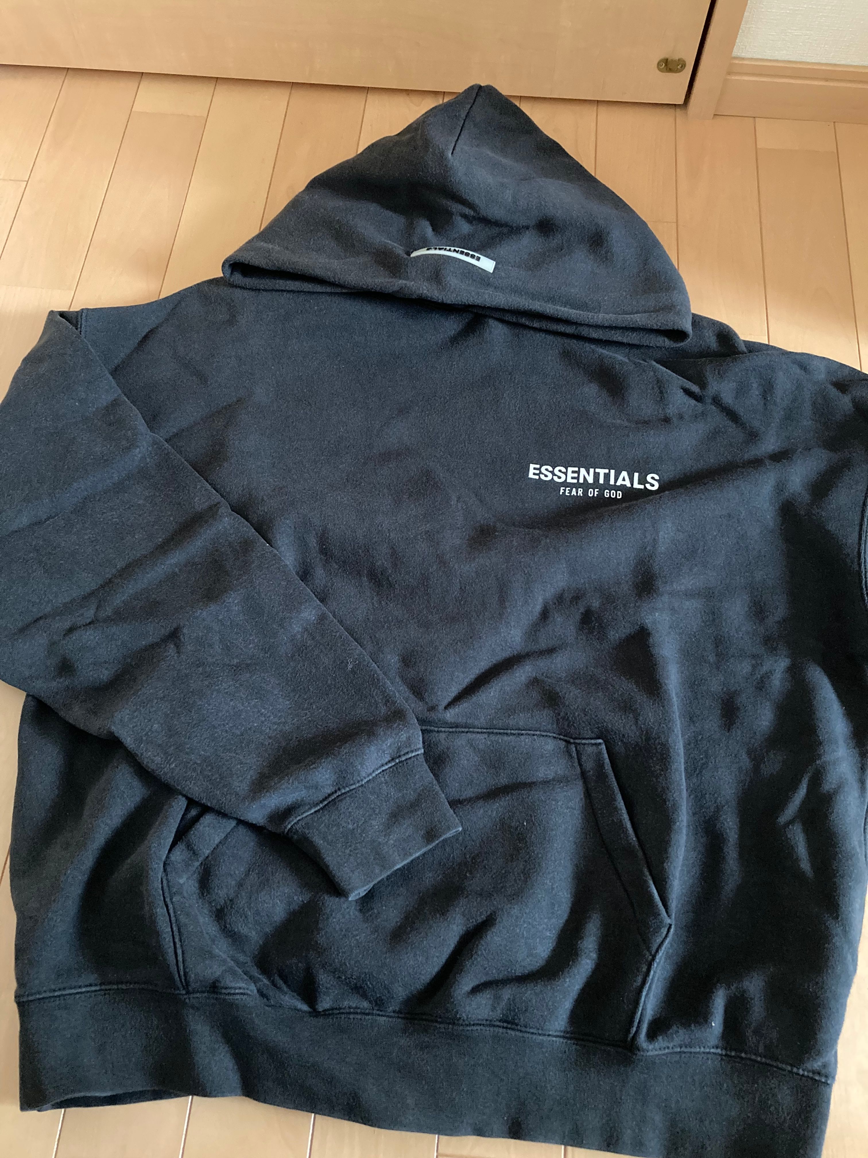 FEAR OF GOD ESSENTIALS Photo Pullover Hoodie "Black"