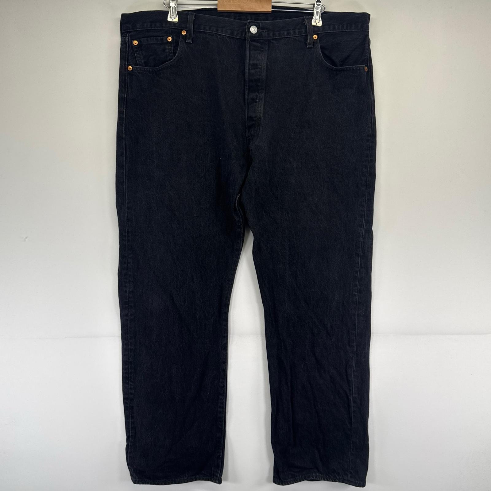 古着 リーバイス Levi's デニム パンツ 501 ストレート ジーパン 5ポケット 大きいサイズ W44×L32  ブラック系 メンズ