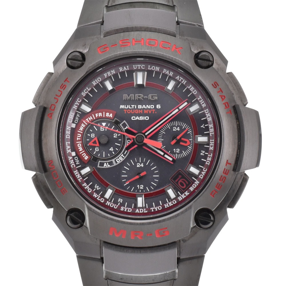 値下 カシオ CASIO MRG-8100R-1AJR G-SHOCK 世界限定50本 ソーラー電波 メンズ 美品 保証書付き Q#146114