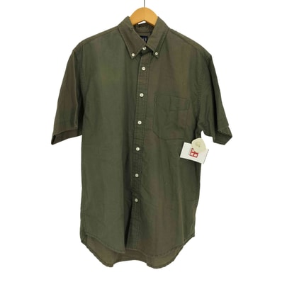 00s old コットン リネン ボタンダウン S/S シャツ【1143226986426】