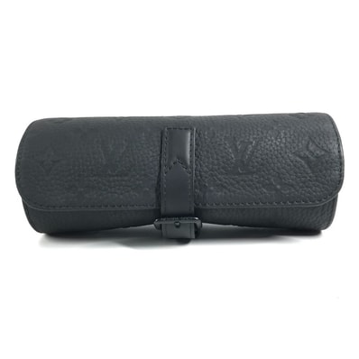 ルイヴィトン LOUIS VUITTON エテュイ 3 モントル M10147 モノグラム トリヨン 時計ケース ウォッチケース ポーチ トリヨンレザー ブラック