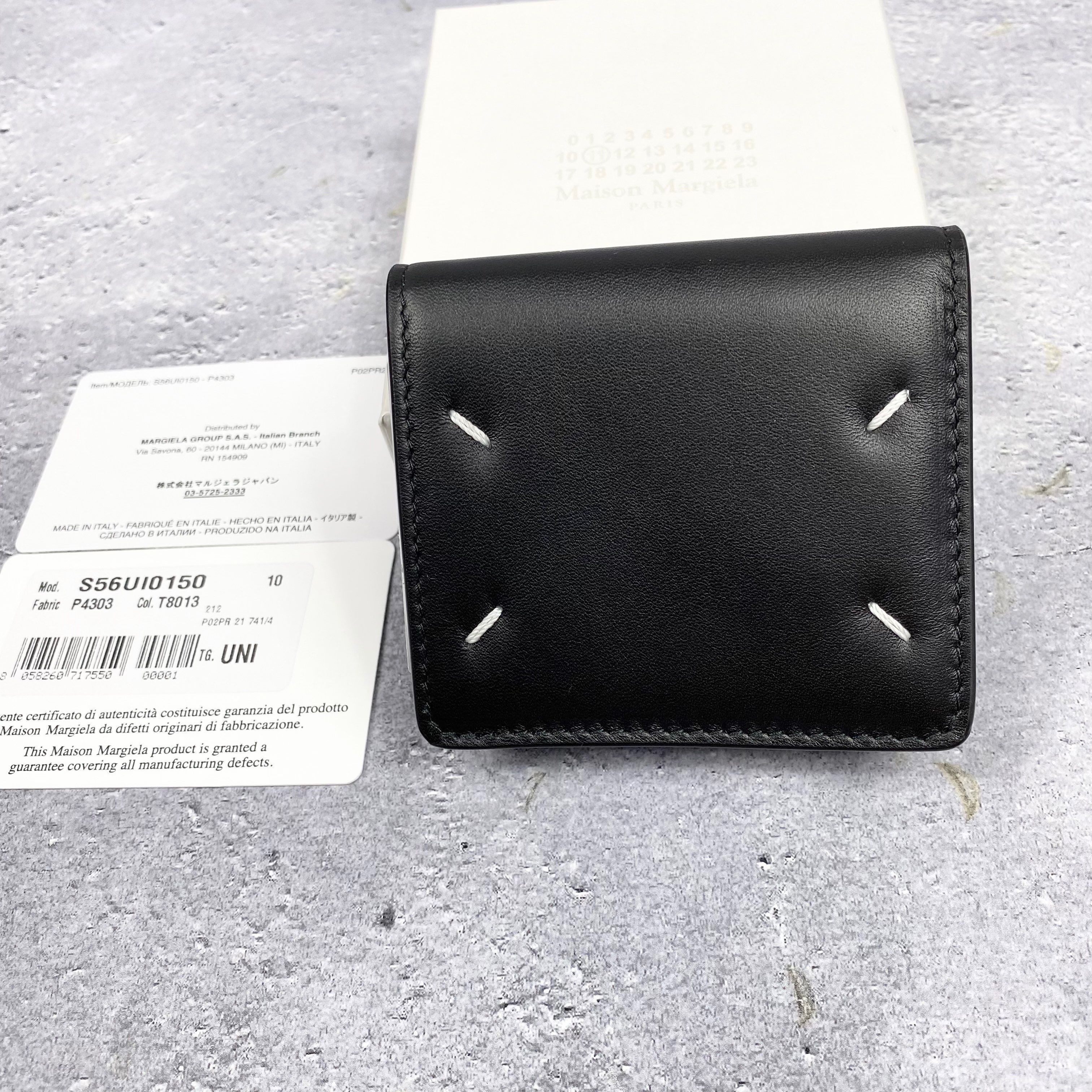 Maison Margiela Snap Compact Wallet ”Black”