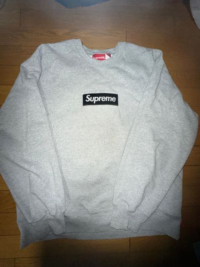 Supreme Box Logo Crewneck "Heather Grey" (22FW)
