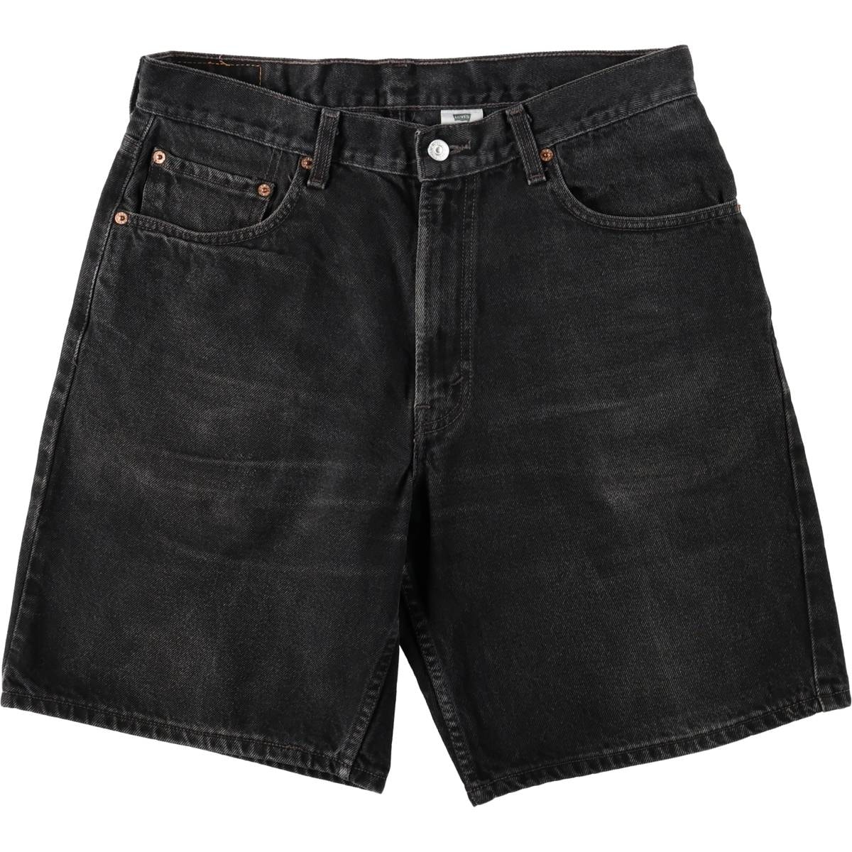 古着 00年代 リーバイス Levi's 550 RELAXED FIT ブラックデニムショーツ ショートパンツ メンズw35相当/eaa668466