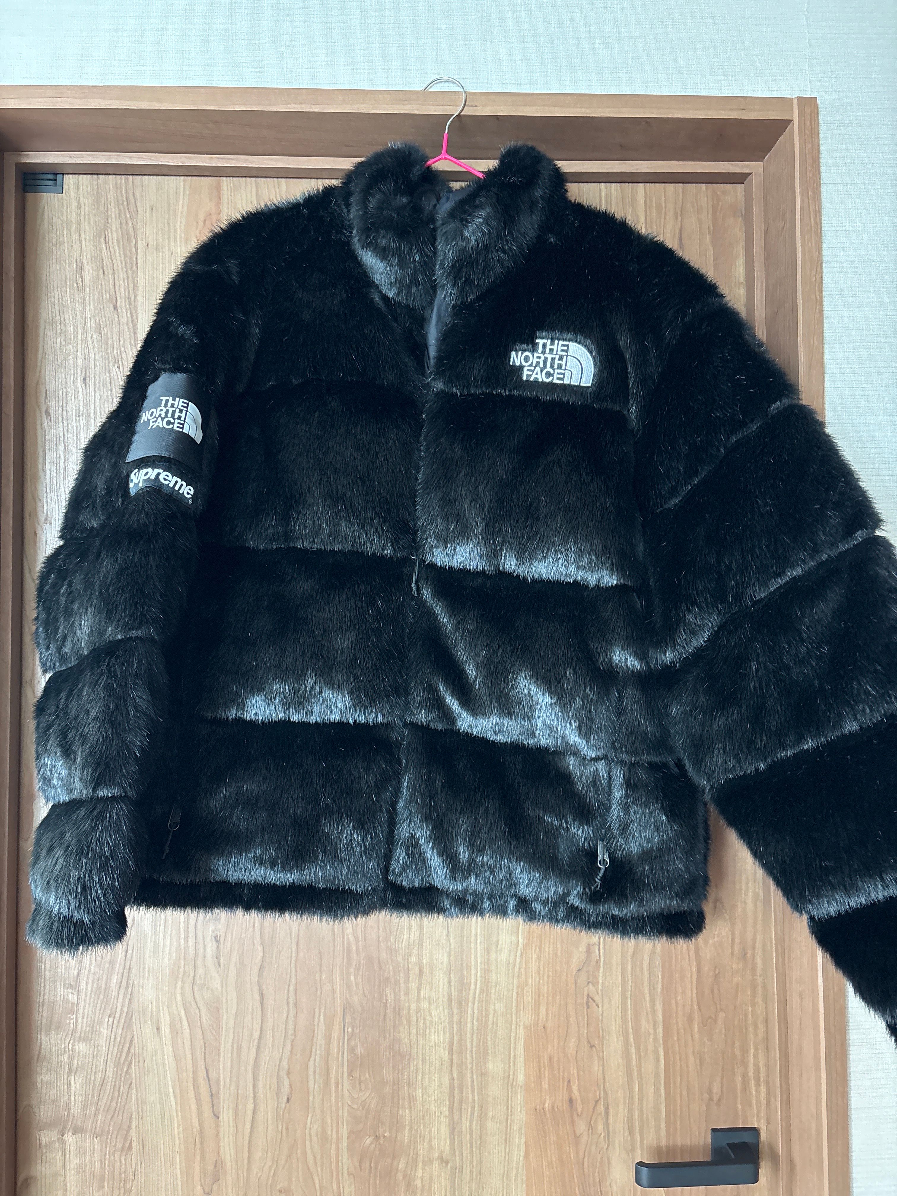 Supreme x The North Face Faux Fur Nuptse Jacket "Black"
