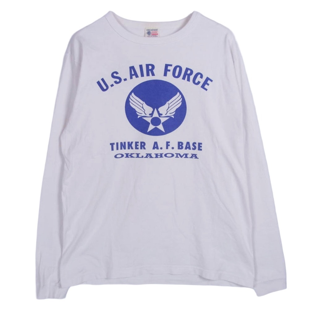 Buzz Rickson's バズリクソンズ カットソー USA製 US,AIR FORCE 長袖 tシャツ カットソー ホワイト系 M【中古】