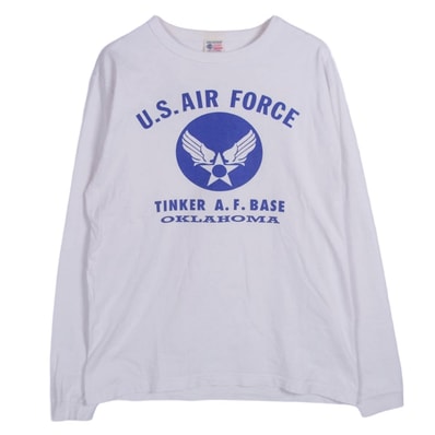 Buzz Rickson's バズリクソンズ カットソー USA製 US,AIR FORCE 長袖 tシャツ カットソー ホワイト系 M【中古】