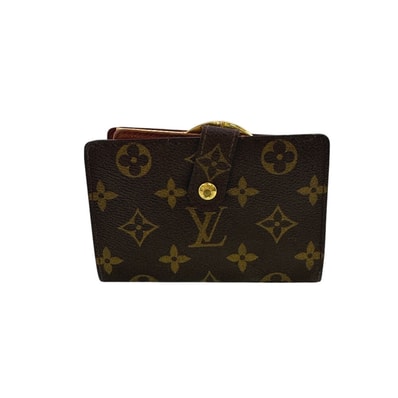 ルイヴィトン LOUIS VUITTON 二つ折り財布 モノグラム ポルトフォイユ ヴィエノワ コンパクトウォレット がま口 M61674 ブラウン