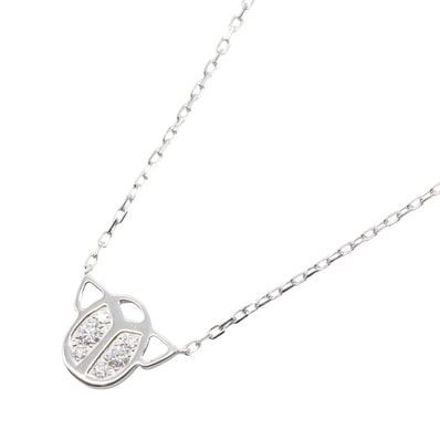 カルティエ CARTIER スカラベ ダイヤ ネックレス ネックレス ジュエリー K18WG(ホワイトゴールド) ダイヤモンド レディース シルバー系 / クリア系 【中古】
